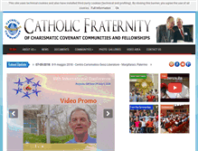 Tablet Screenshot of catholicfraternity.org